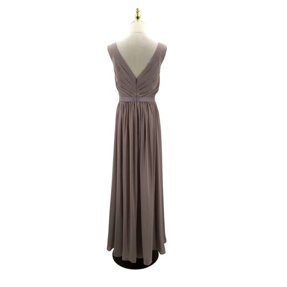 AW BRIDAL 18 2X plus taupe Gwyneth wedding party bridesmaid maxi dress NEW b142 - Picture 4 of 10